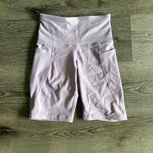 NWOT XS Old Navy Power Soft Pink Purple High Rise Bike Shorts with Pockets